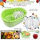 Obst Waschmaschine, Fruchtreiniger Spinner, Vegetable and Fruit Cleaner, Obst Gemüse Reiniger mit Sieb und Schüssel, für Obst und Gemüse (mit 1 Sparschäler) (Avocadogrün)