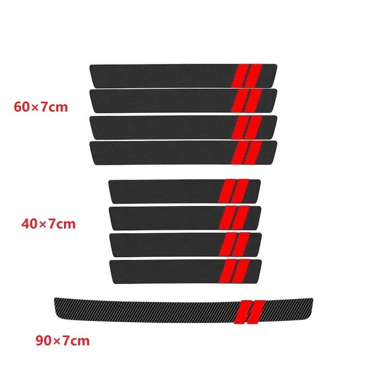 4 stuks auto instaplijsten beschermer, voor Nissan Qashqai J12 2021-2023 auto dorpellijst instaplijsten stapbeschermer autodeur rand instapbeschermers stickers
