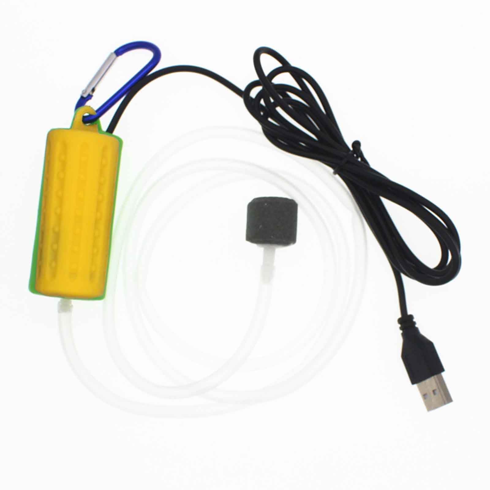 Pompa powietrza USB pompa do akwarium pompa powietrza do akwarium mini cichy wąż rurowy do pontonów ruch miedziany cichy do wędkowania na świeżym powietrzu