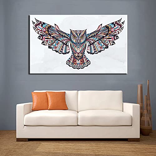 Diamond painting chouette 50x120cm, une idée cadeau artistique originale pour adulte créatif