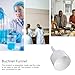 SEWACC 2pcs 70mm Plastic Buchner Filter Funnels Set, Laboratory Filtration Funnels with Detachable Design for Scientific and Industrial Use