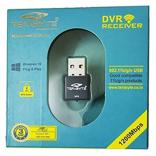 Techworld Terabyte 1200 Mbps Mini DVR Reciever Wireless Network USB Wi