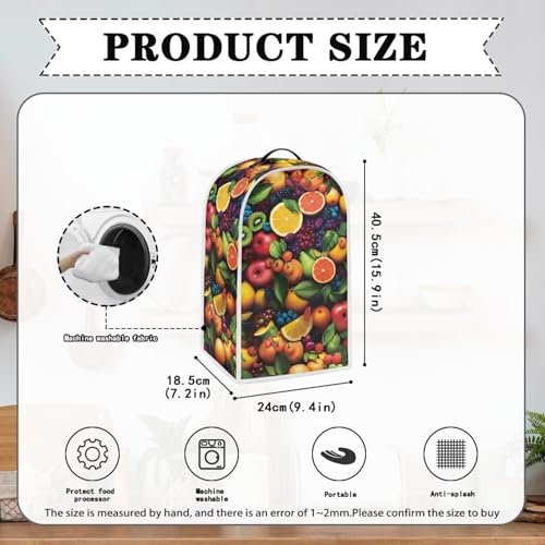 Image of Vagetable Blender Dust Cover, Anti Fingerprint Polyester Stand Mixer or Coffee Maker Appliance Protector, Machine Washable Blender Cover for Kitchen Appliance