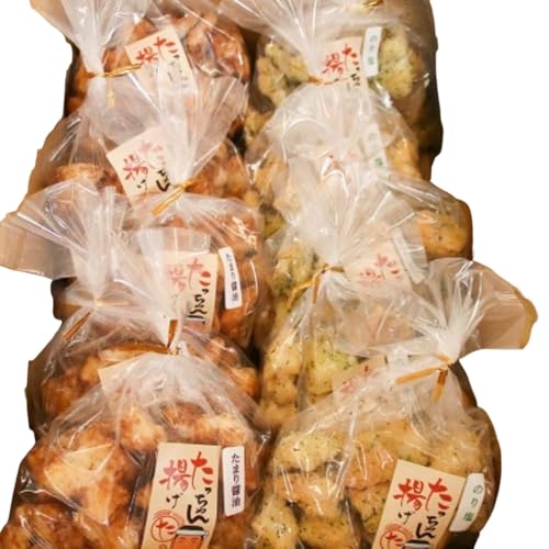 たっちゃん揚げ 味くらべセット 大容量(10袋)たまり醤油 のり塩 たまり醤油(140g)×5袋、のり塩(140g)×5袋 もち米100%使用 昔ながらの揚げ餅