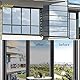 Spiegelfolie Selbstklebend Sonnenschutzfolie Fenster Sichtschutz Reflektierende Fensterfolie Innen Hitzeschutz Wärmeisolierung 99% UV-Schutz Sonnenschutz Tönungsfolie (Schwarzes -Silber, 40 * 200CM)