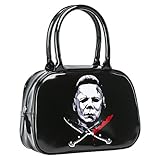 Halloween 2 Cross Knives Michael Myers Handbag Women's Purse Top Handle Bowler Bag