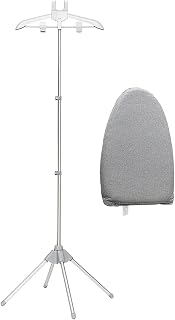 Oniissy Steamer Stand - Folding Telescopic Clothes Airer Steamer Holder, Hanger for Steaming Clothes With Ironing Gloves,Steam Rack for Clothes,Handheld Garment Steamer Rack B