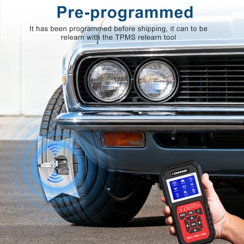 NICEWAT 4 Stück RDKS Reifendrucksensor Kompatibel mit BMW 1er 3er 4er M3 F20 F21 F22 F23 F87 F45 F30 F32 F33 i3 i8 X1 X2 X5 X6, TPMS Reifendruckkontrollsystem 36106856209, TPMS Reifen Sensor