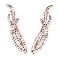 Algopix Similar Product 7 - Ear Pins Wrap Earrings CZ Climber