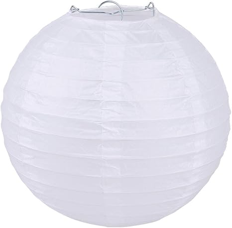 Amazon Yiyilai ９個セット 手作り 紙提灯 イベント 飾り パーティー 飾り付け ランプシェード 祭り 結婚式 25cm ホワイト 盆提灯 オンライン通販