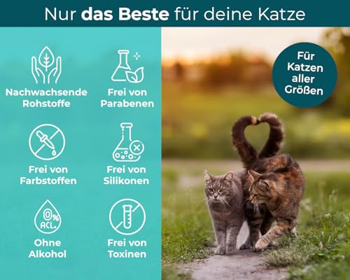 The Home Pet Lab Spot On Zecken- und Floh Schutz für Katzen, Effektiver Zeckenschutz für die Katze, 3 Monate Langzeitwirkung gegen Zecken (S: 1,5-4 Kilo)