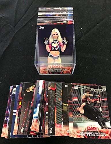 2018 Topps Road to WrestleMania WWE Complete Hand Collated Wrestling Set of 100 Cards Includes Alexis Bliss, John Cena, The Undertaker, Chris Jerhico, Bella Twins