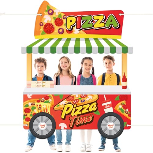 Consejos para Comprar Foto prop para fiestas y cumpleaños para comprar online. 41 Pizzería en forma de foto Prop Pizza Theme Decoración de fiesta de cumpleaños de 61 x 49 pulgadas, tela para tienda de foto, marco para colgar pancarta de fondo, accesorios de...