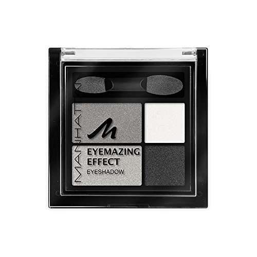 Manhattan Eyemazing Effect Eyeshadow – Schmink-Palette aus vier schimmernden Lidschatten-Farben für Smokey Eyes – Farbe Smokey Smile 109A , 5g