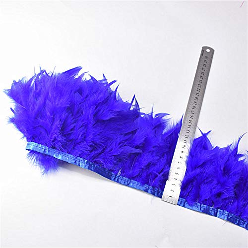 10 metri soffice pelle rosa piuma di tacchino decorazione rifiniture piume fai da te per abiti da gonna artigianato 10-15 cm-piuma rossa vino, 10 metri