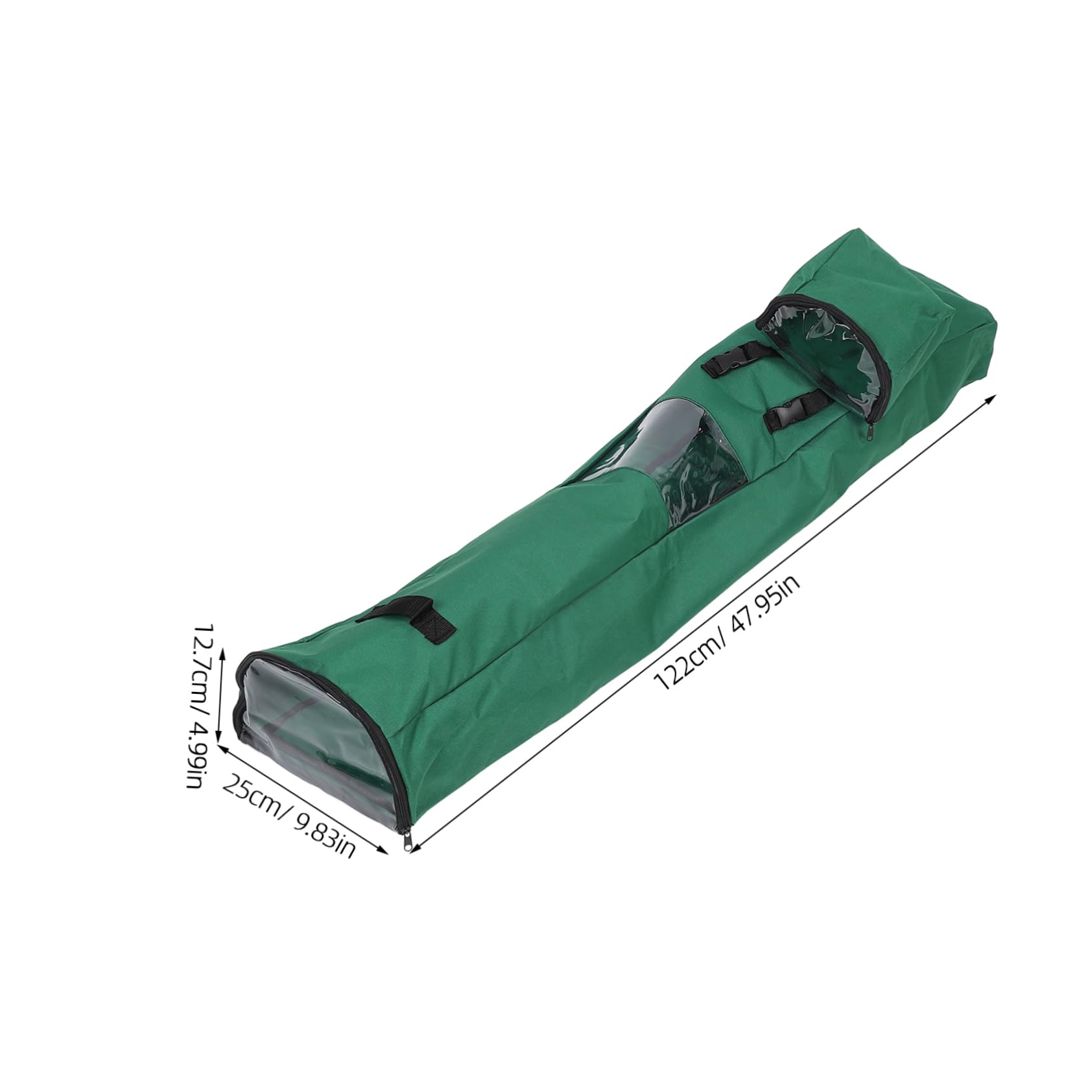 PartyKindom Elegant Green Present Storage Box Wrapping Paper Bag Holder Durable Oxford Long Bag for Organizing Wrapping Paper Rolls