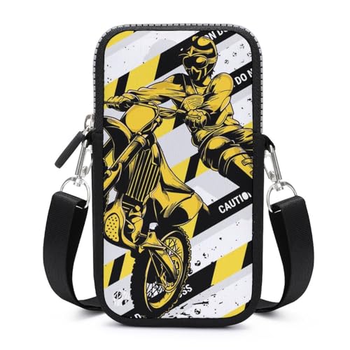 Sac bandoulière téléphone motocross femme ultra compact avec portefeuille intégré