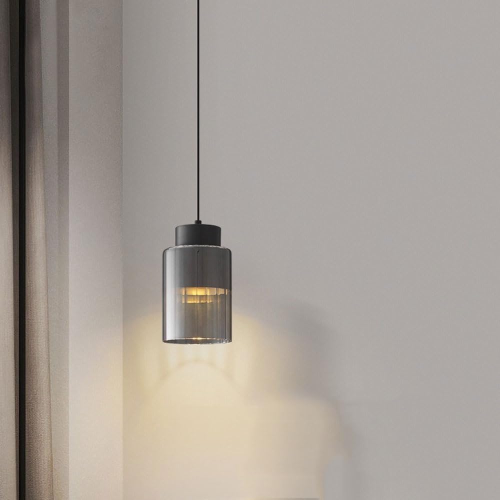 Lámpara de techo de vidrio E27 para comedor y decoración de salón moderno