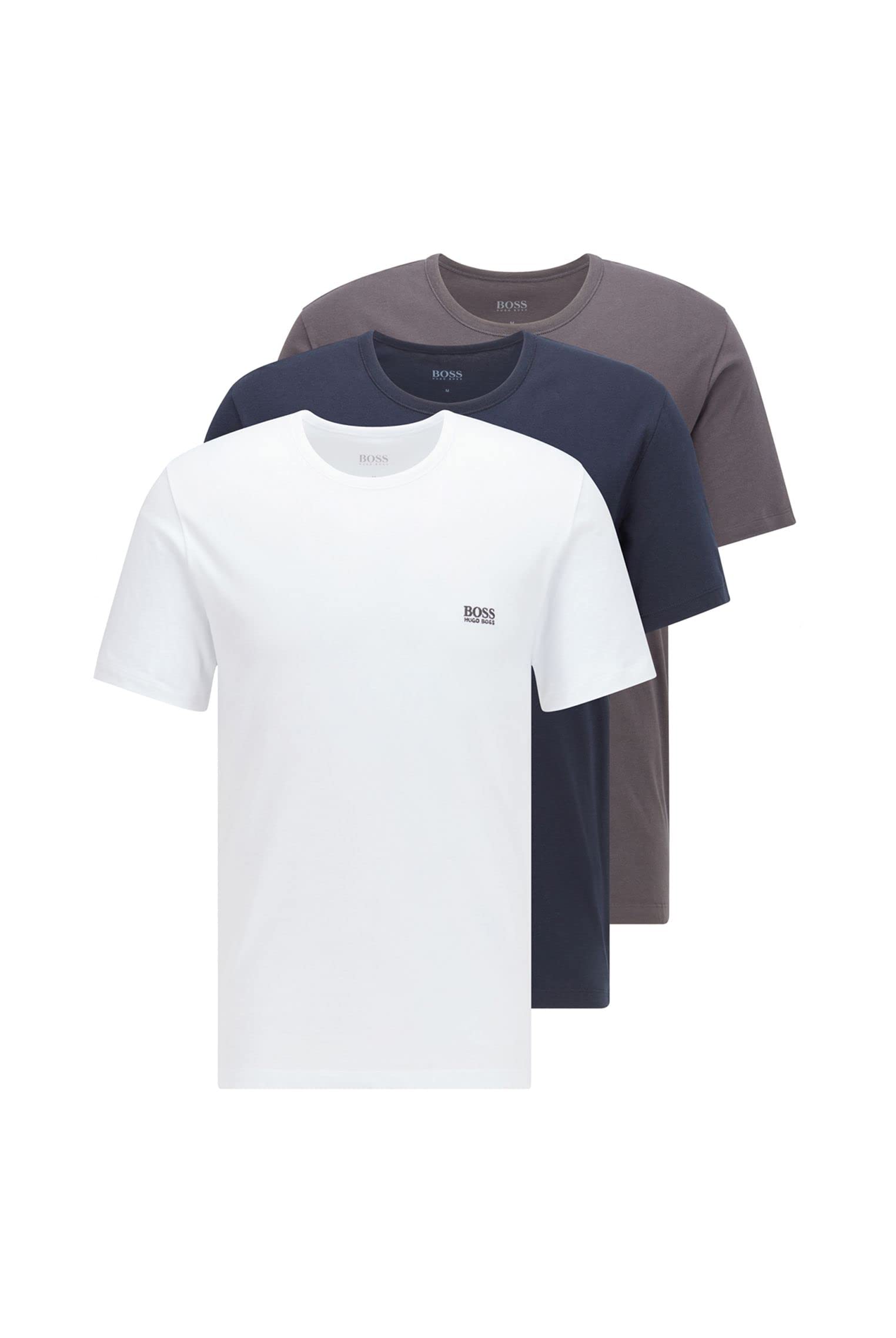 BOSSMens TShirtRN 2P Classic 2 pack of Branded Underwear T-Shirts in Cotton