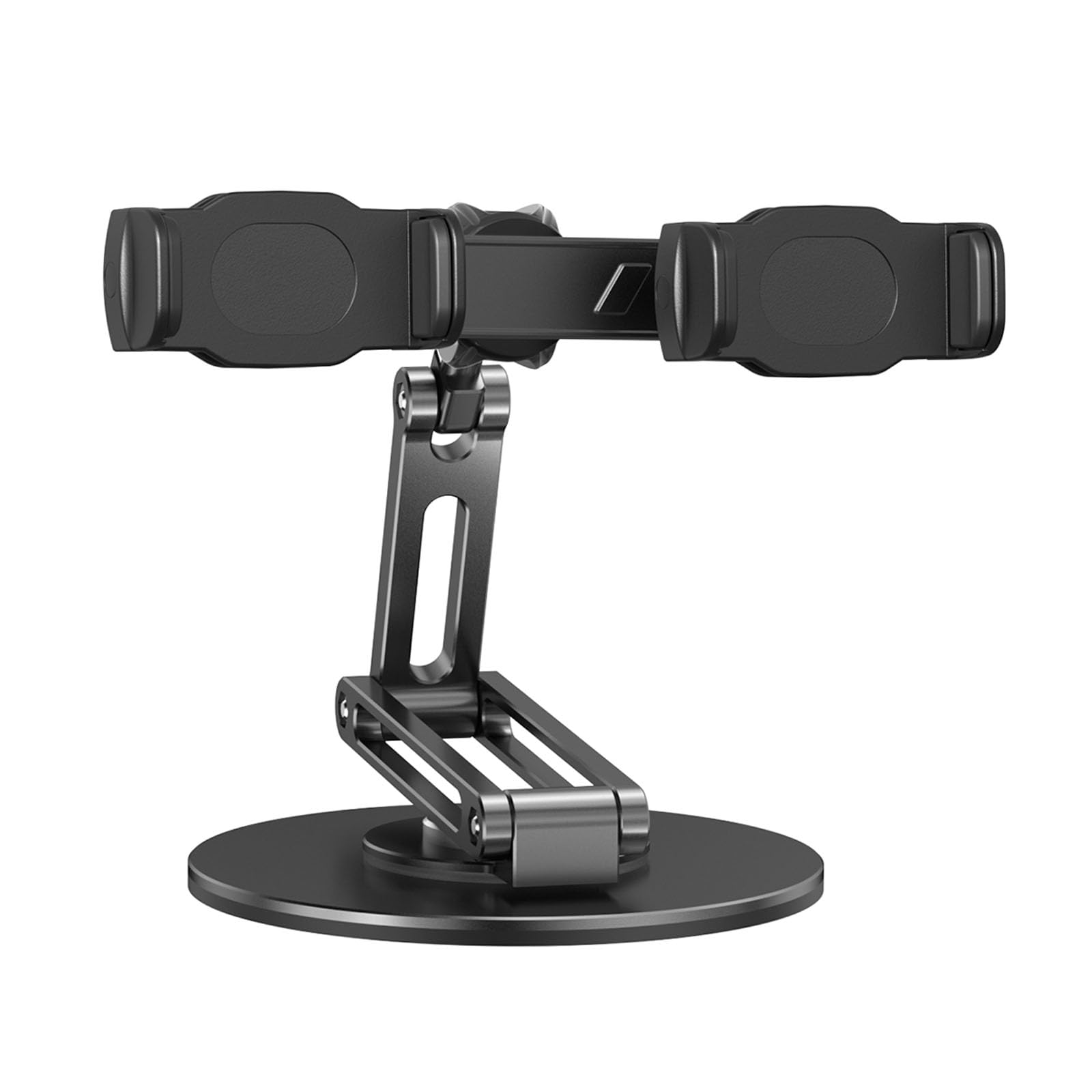 Soporte de teléfono plegable de aleación de aluminio giratorio 360, altura ajustable, soporte de teléfono de mesa para juegos de escritorio para juegos de escritorio