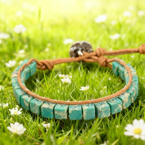 Image of 7 Chakra Bracelet Bohemian Handmade Leather Wrap Healing Protection Natural Stone Yoga Beaded Bracelets Boho Friendship Jewelry