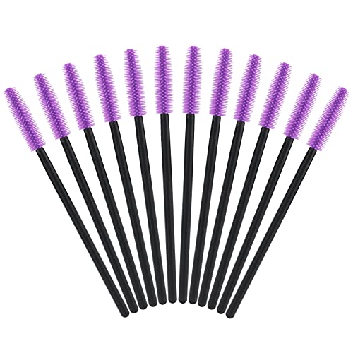 50Pcs Disposable Silicone Eyelash Mascara Wands Brushes Cosmetic Eyelash Extension Applicators Professional Makeup Tool Set (Multi-Colored) #TOP5