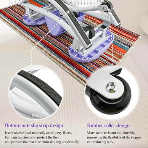 Image of Rock Stepper for Home Workout, Side-to-Side Stepper Machine with Resistance Bands & Digital Display, Low-Impact Lateral Stepper for Full Body Exercise, Compact Quiet Cardio Equipment for Apartment /Gym
