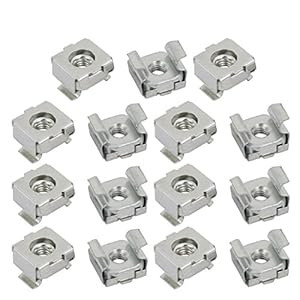 Uxcell 15 STK. M4 Käfigmutter Silber