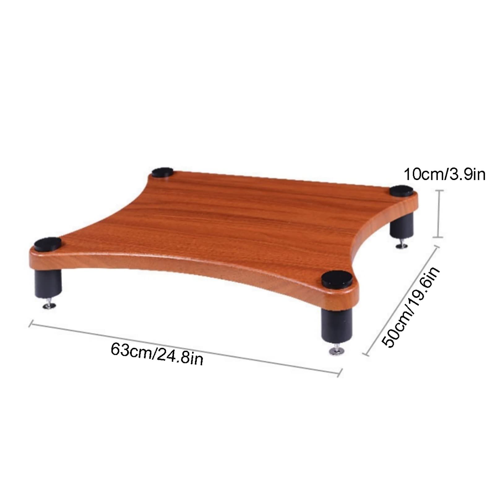 BTZHY Speaker Stands,Wood One Bookshelf Desktop for Surround Sound and Book Shelf Speakers, Sturdy and Durable, with Floor Spikes