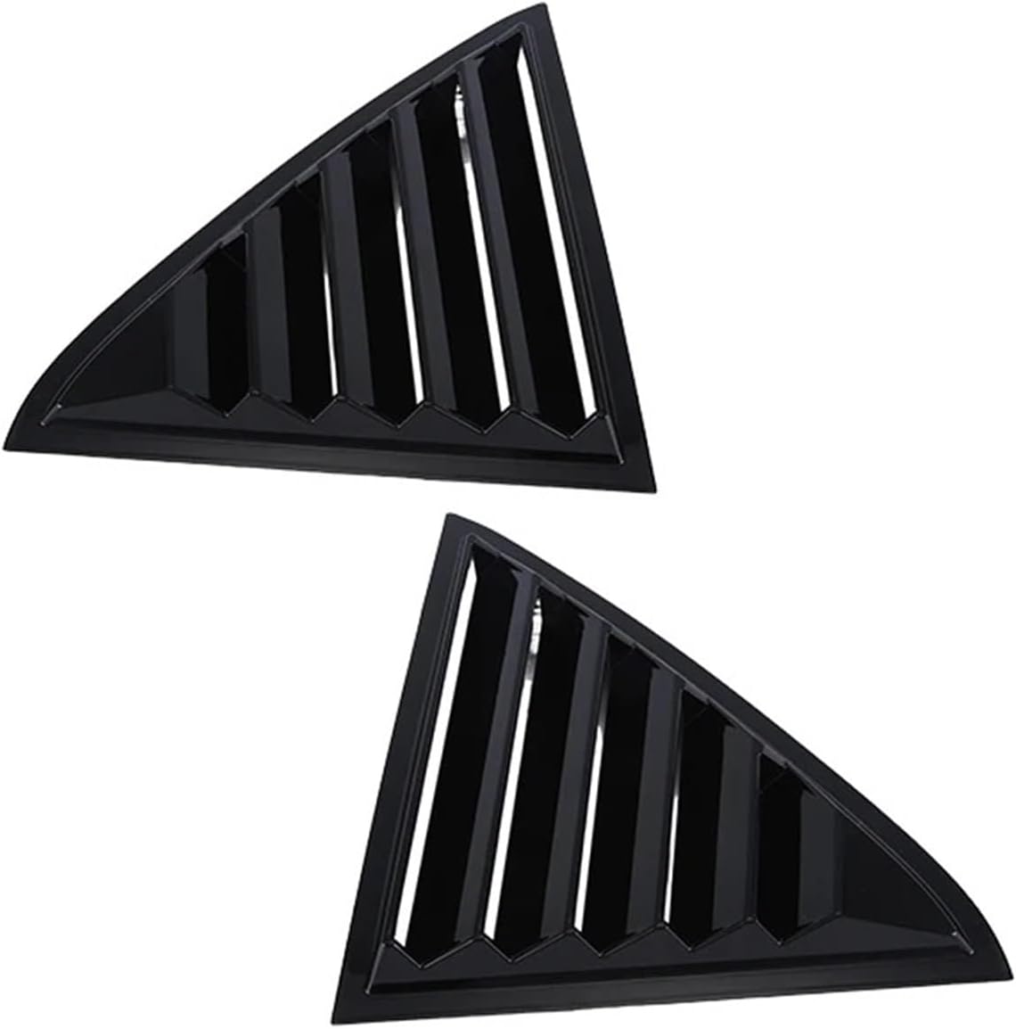 Compatible for Chrysler 300 300C Sedan 2011-2023 Car Shutter Cover(Matte Black) 2 Pcs Car Rear Window Louver (Carboon Fiber)