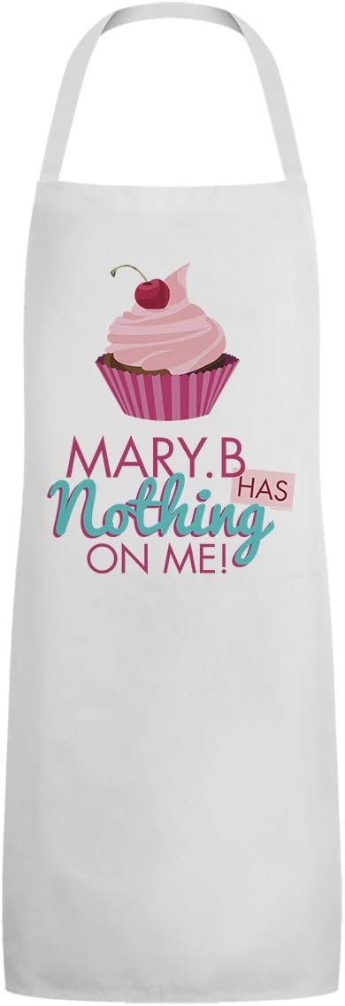 Grindstore Mary B Has Nothing On Me Apron White 60x84.5cm