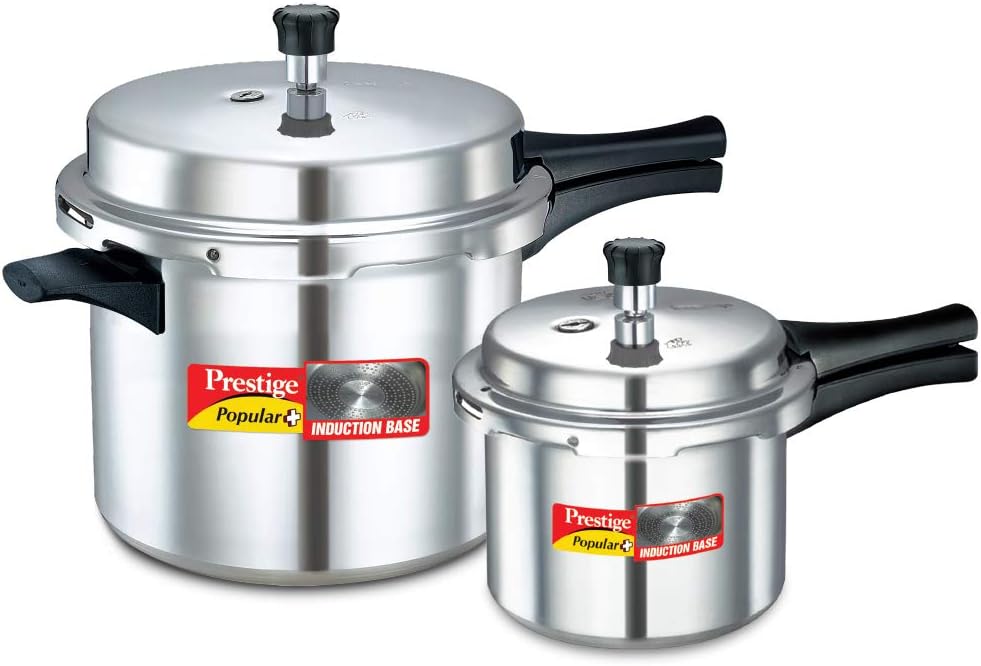 Prestige Popular Plus Double Value Pack 10 L + 3 L Pressure Cooker