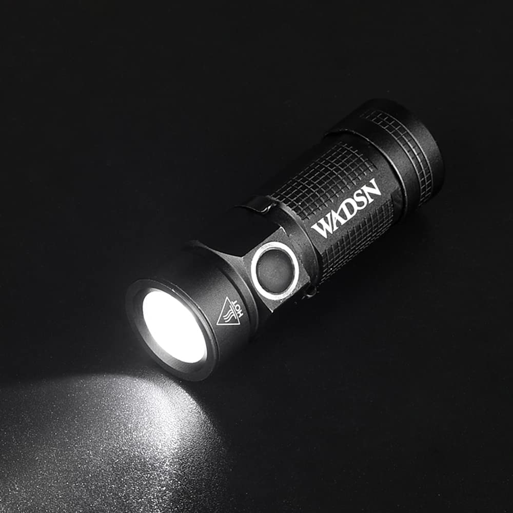 Luz táctica militar para casco, mini linterna de aluminio de 400 lúmenes, luz estroboscópica multifunción con riel de clip rápido para casco., WCP002
