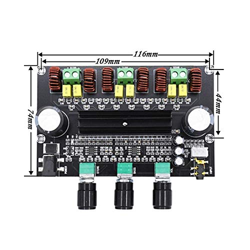 Amazon.co.jp: Taidacent XH-M573 パワーアンプ自作 ハイパワー左右
