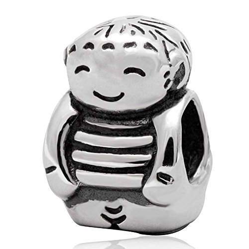 Abalorio Smile Boy de plata para lucir en tus eventos diarios y reuniones familiares