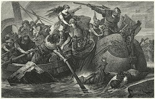 Affiche toile Viking Raiders Hermann Vogel pour décoration de salon