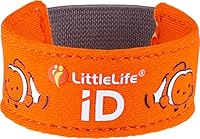 LittleLife Sicherheitsarmband, Kinder iD-Armband mit iD-Karten für Notfallkontakt oder medizinische Informationen