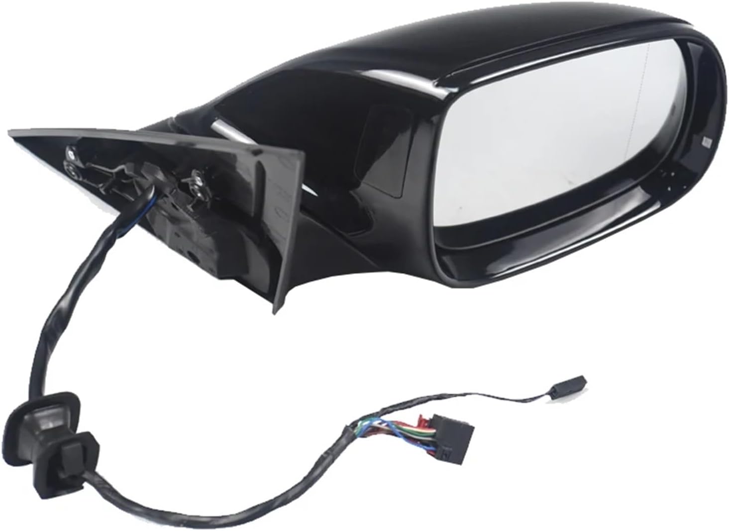 Car Accessories Side Rearview Mirror Compatible For Audi Q5 2009 2010 2011 2012 2013-2015 Auto Rear View Reversing Assembly(Black Left 17 Wire) (Black Right 11 Wire)