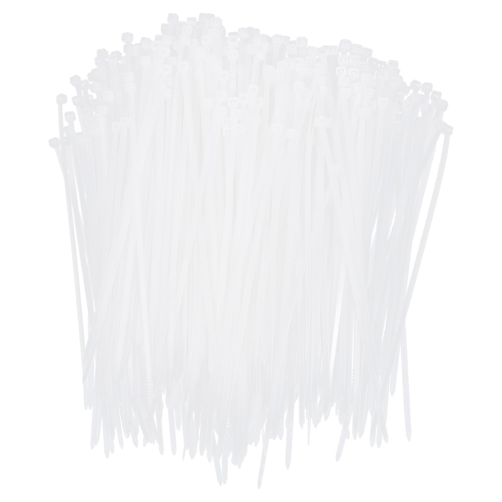 Cabilock 1000 Stück Weißer Nylon Kabelbinder Hochbelastbar und Korrosionsbeständig für Innen und Gartenanwendungen Leicht und Langlebig