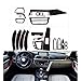 Wcnsxs Carbon Faser Auto Innenaufkleber Zentrales Bedienfeld Armaturenbrett Aufkleber Auto Styling Trim, Für BMW 3er, Für F30 F31 2013-19