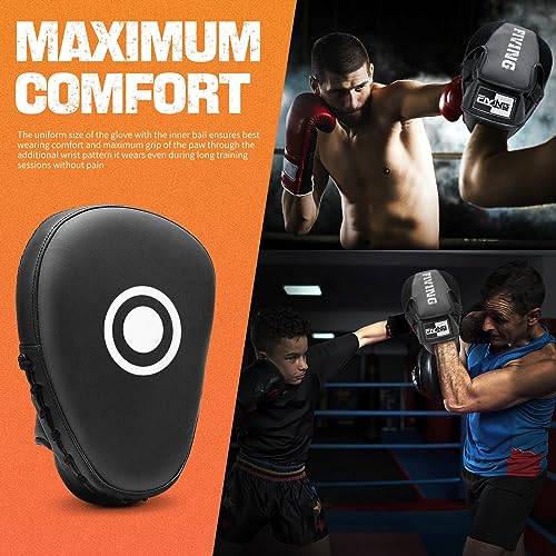 Image of Boxing Pads for Muay Thai,Punching,Sparring,Training,Focus Mitts | Focus Mitts, Curved Punch Mitts, For Martial Arts, Boxing Training, For Karate, Kickboxing, Taekwondo,for men and women