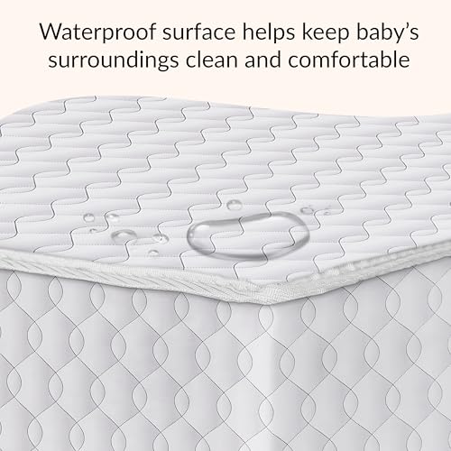 Image of Dream On Me Twilight Baby Crib Mattress, GREENGUARD Gold, Made in USA | Waterproof Cover, 88 Coil Spring Support, BSA Verified, ASTM & CPSC Tested, Fits Full Size Crib and Toddler Bed 52 inchx28 inchx5 inch