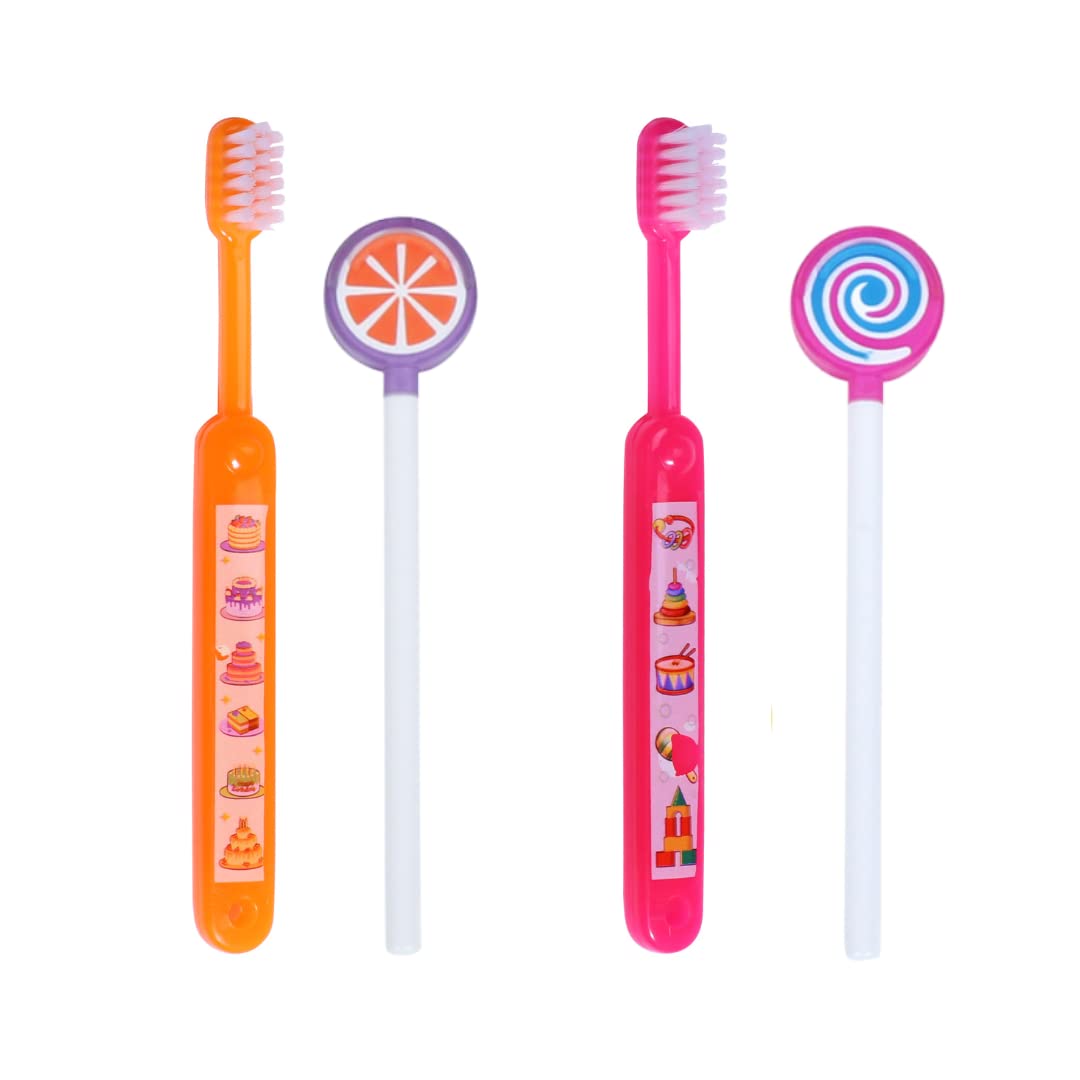 MAXI Abc Baby Manual Toothbrush And Tongue Cleaner-Oral Hygiene Kit For 1 Year+ Baby, Girls, Boys, Infants, Multicolor (Pack Of 2)-picture-23