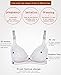 Womens 2 Pack Comfy Cotton Nursing & Maternity Sleep Bra Wireless Front Closure Bralette for Breastfeeding with Extenders Clips