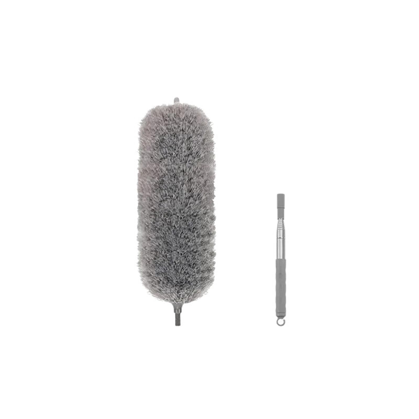 Dusters for Cleaning Household Telescopic Microfiber Gap Duster Long Handle Mop Car Furniture Clean Tool(Grey-140CM)