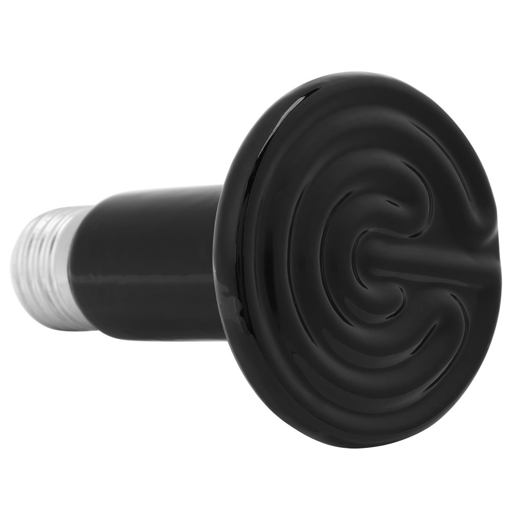 GOTOTOP Ceramiczna lampa ciepła gadów na podczerwień / żarówka/światło do żółwia gadów i amfibii jaszczurek 75 W/100 W/150 W (opcjonalnie) (150 W)