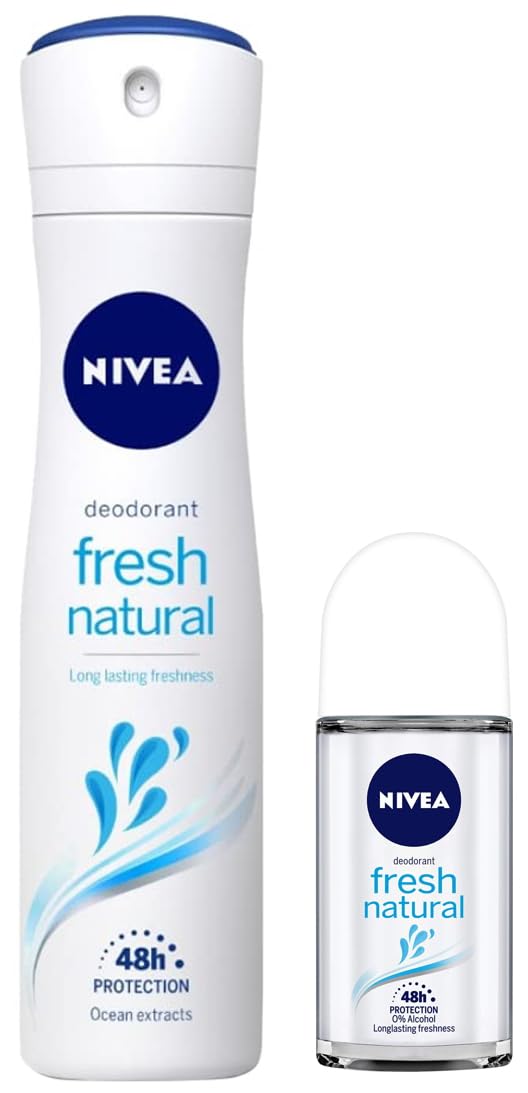 Nivea Deodorant, Fresh Natural for Women, 150ml And Deodorant Roll On, Fresh Natural for Women, 50ml-image-0