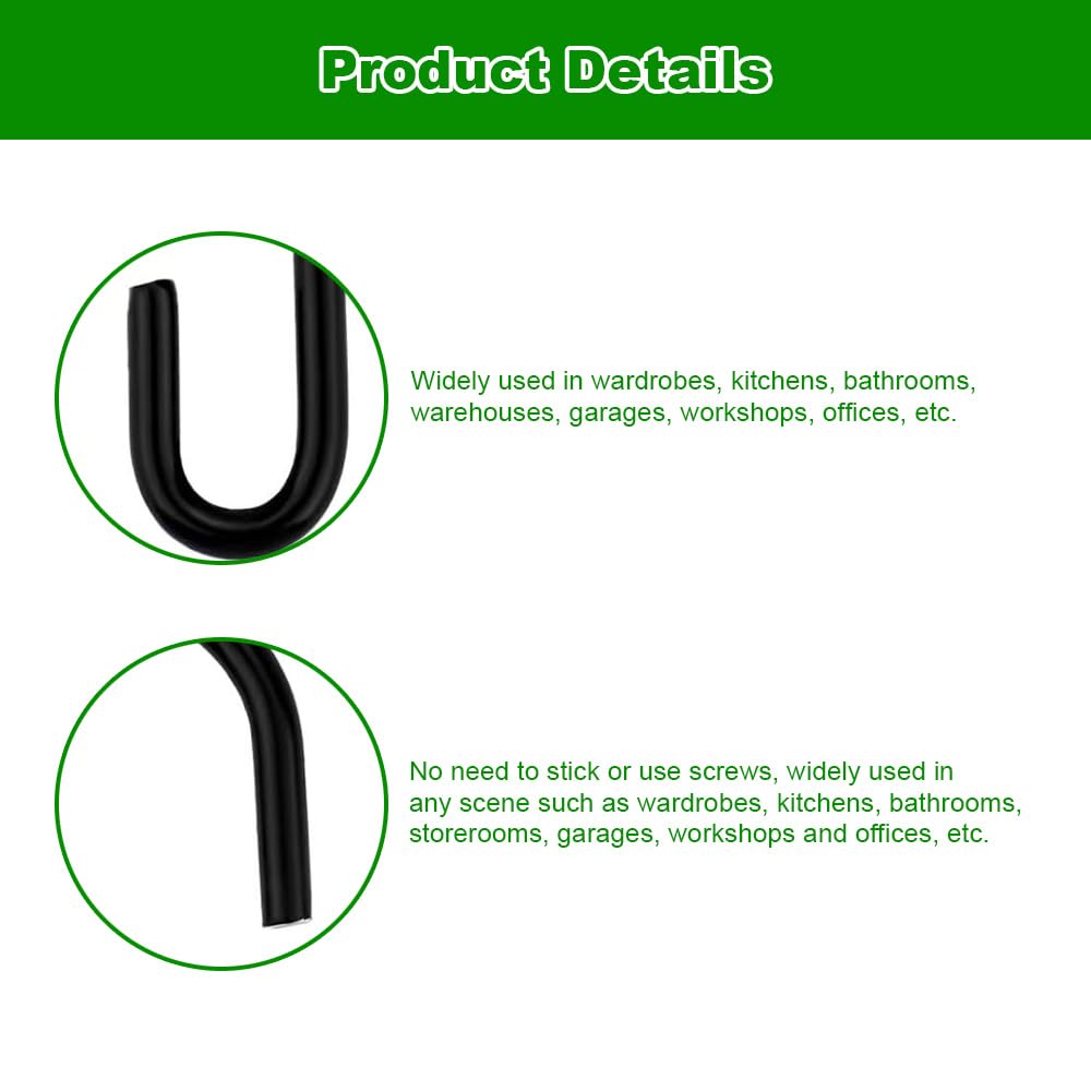 S Hooks, 20 Pcs Stainless Steel Meat Hooks - Image 3