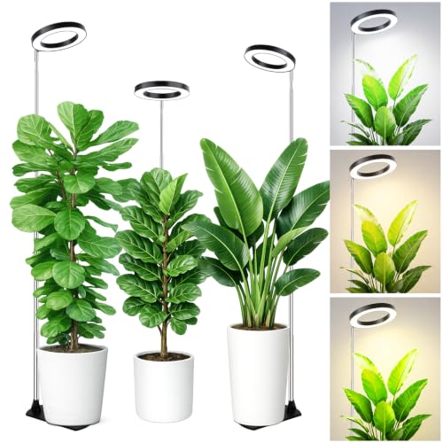 Grow Lights for Indoor Plants, 6.3" Full Spectrum Plant Light with Base