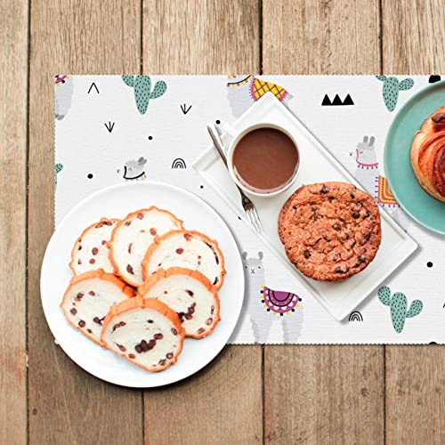 Set de table en alpaga blanc pour table à manger lors de vos dîners - 7